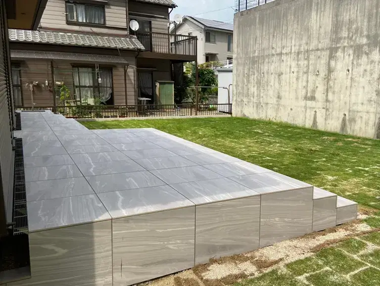 ガーテリア|タイルデッキ施工事例