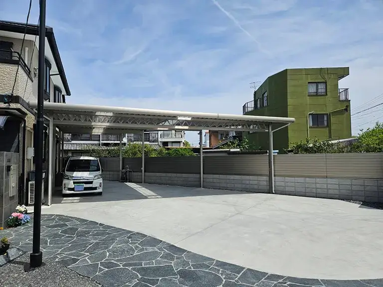 ガーテリアカーポート施工事例