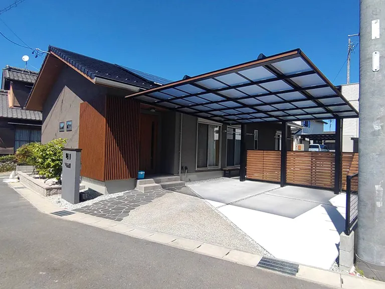 新築外構施工事例オープン外構