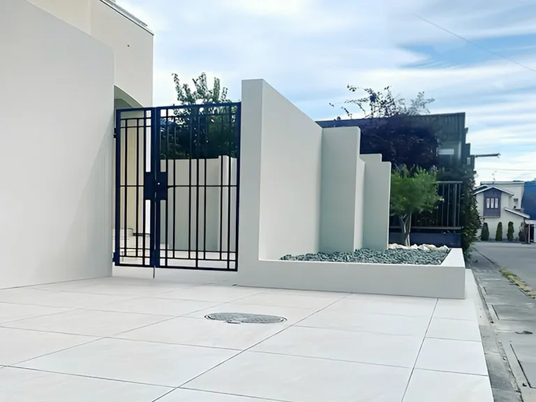 新築外構施工事例目隠し塀