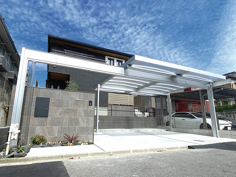 新築外構施工事例オープン外構
