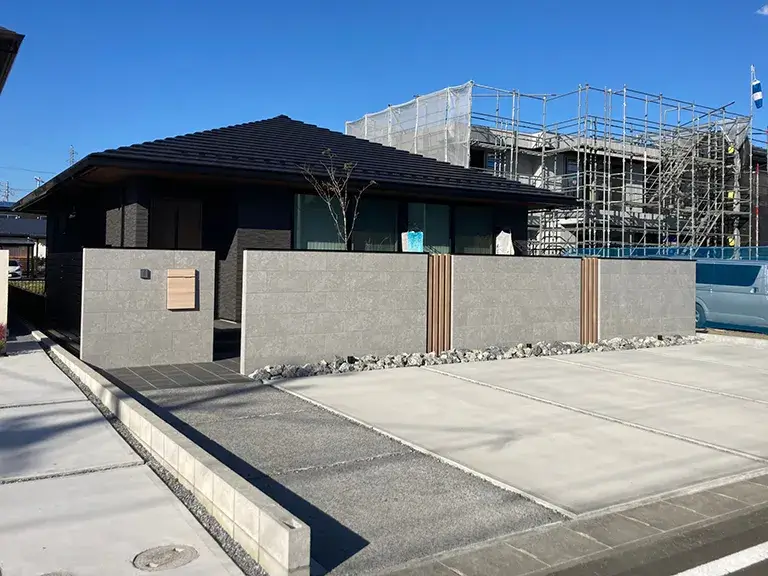 新築外構施工事例クローズド外構
