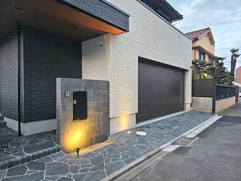 新築外構施工事例門塀