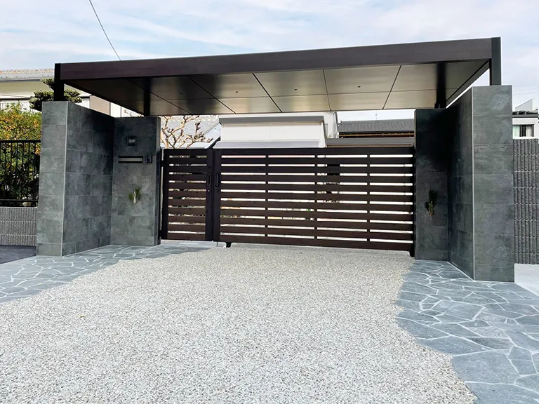 新築外構門扉施工事例