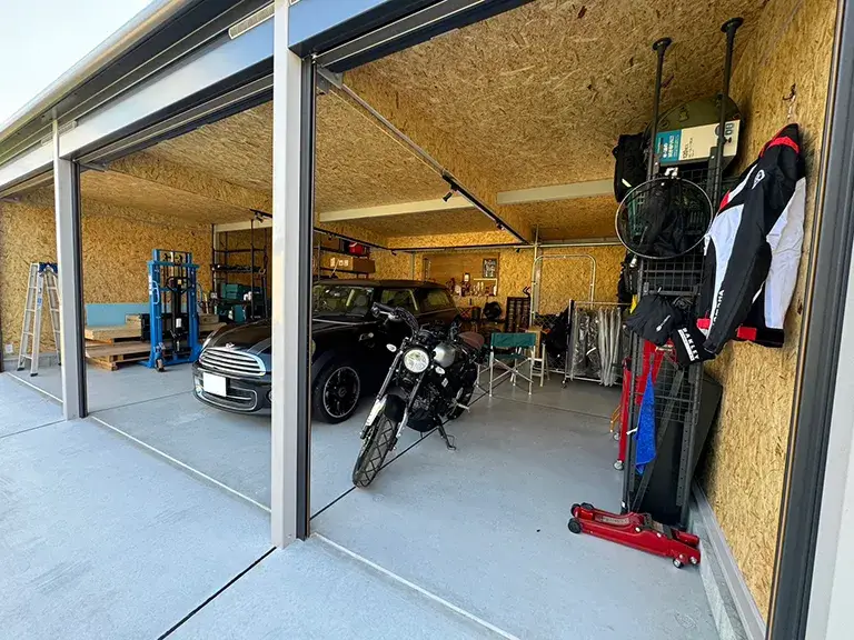 外構駐車場工事ガレージ施工例