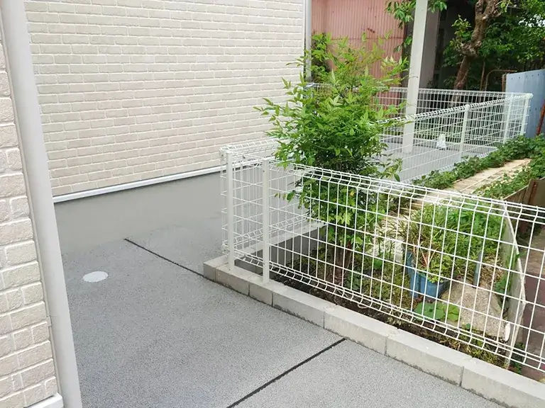 スチールメッシュフェンス施工例