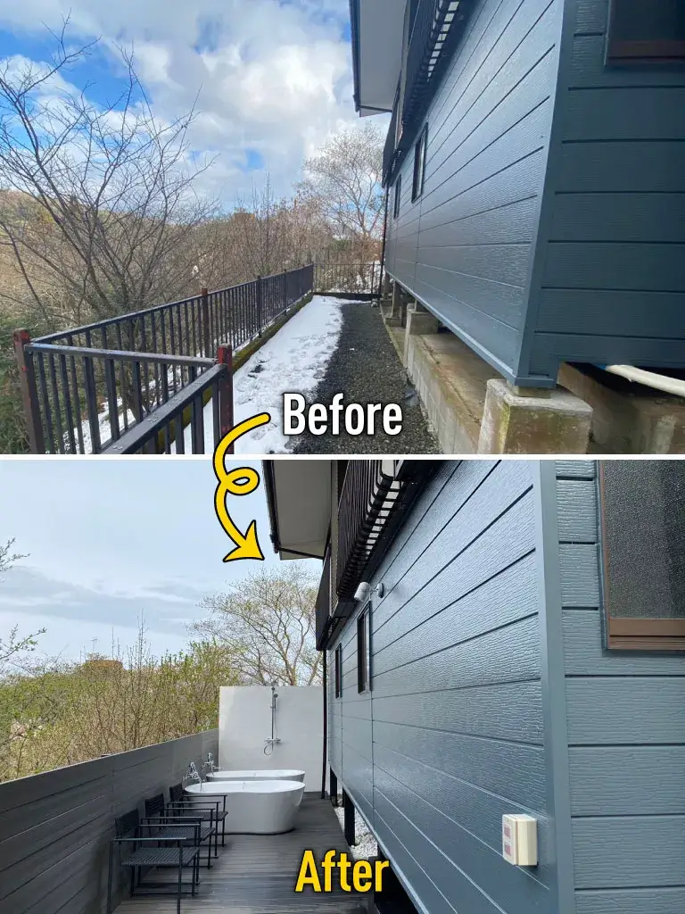 犬走り外構リフォーム施工例