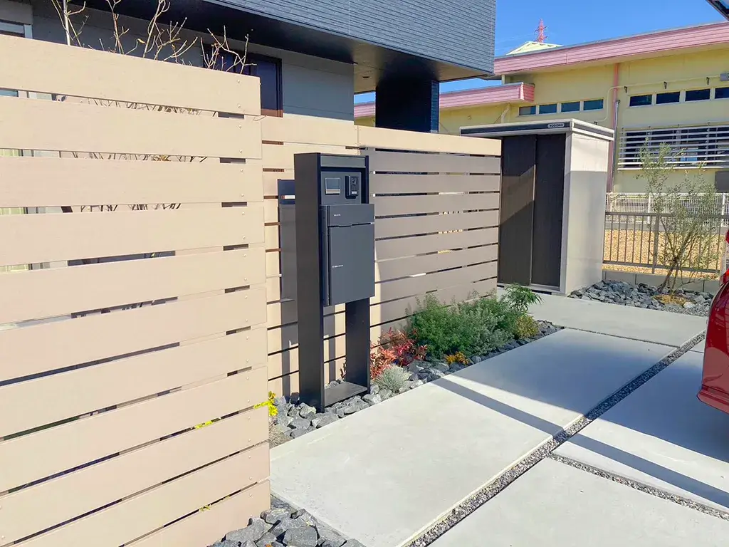 新築外構玄関まわり施工例