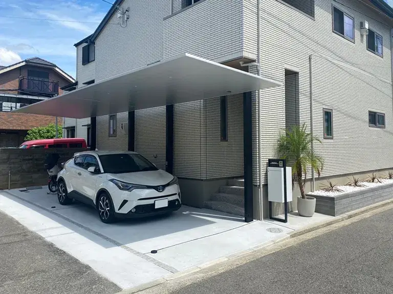 カーポートSC1台用施工例
