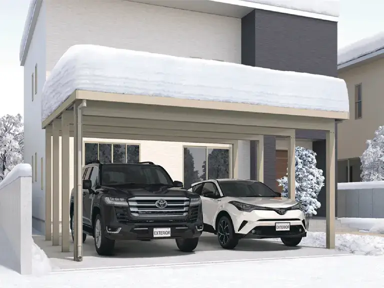 積雪対応カーポート｜三協アルミ／G1-R