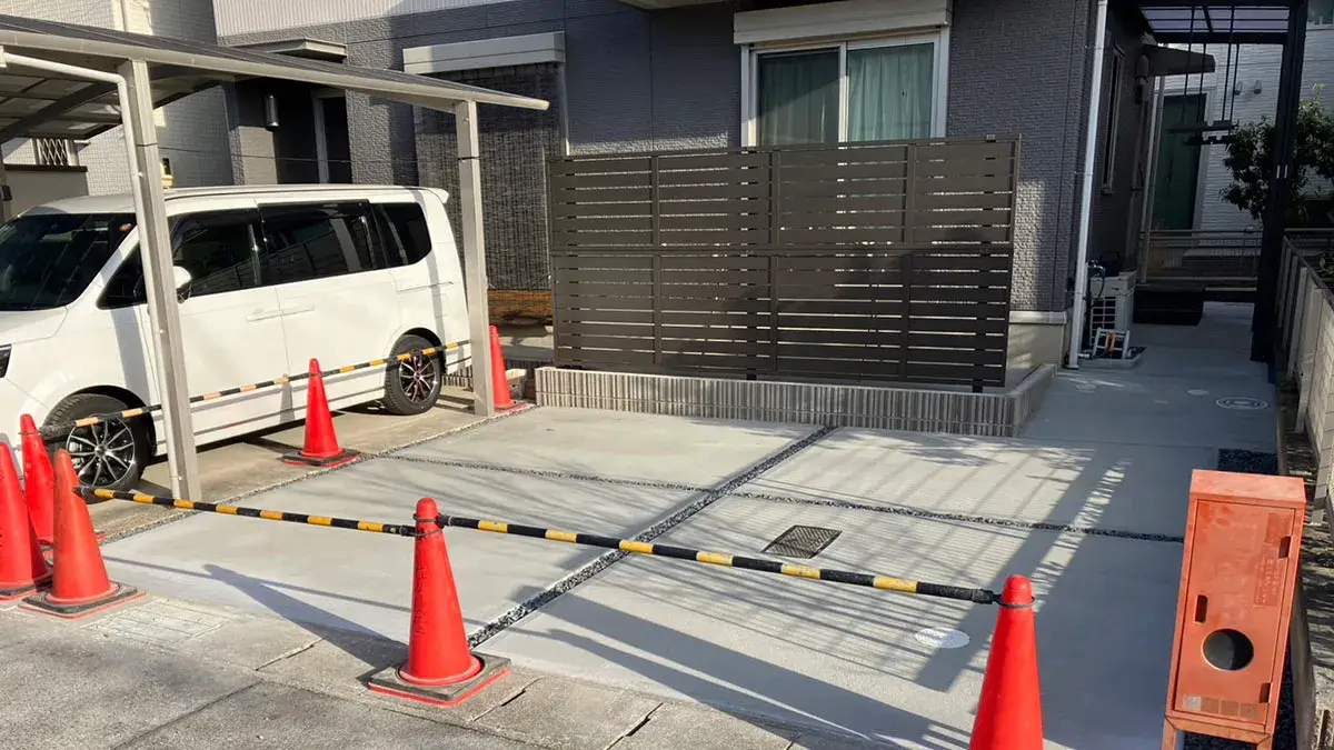 庭リフォーム駐車場拡張工事