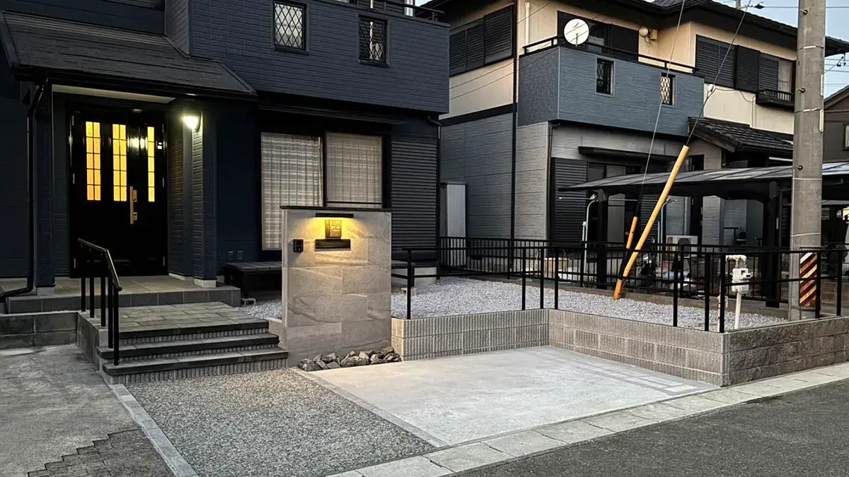 庭リフォーム駐車場拡張工事