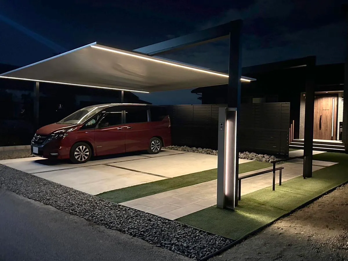 ガーテリアカーポートSC2台用施工例