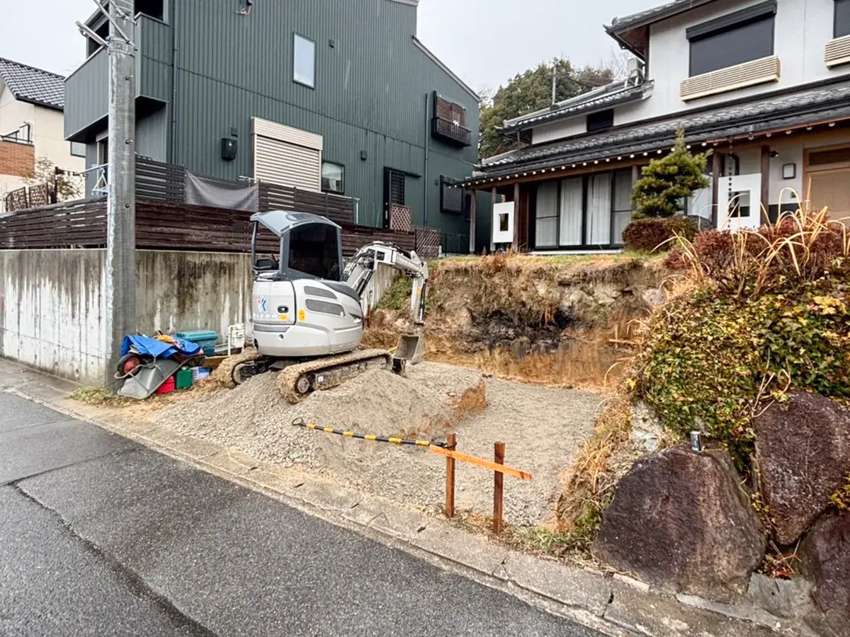 庭リフォーム切土工事施工例