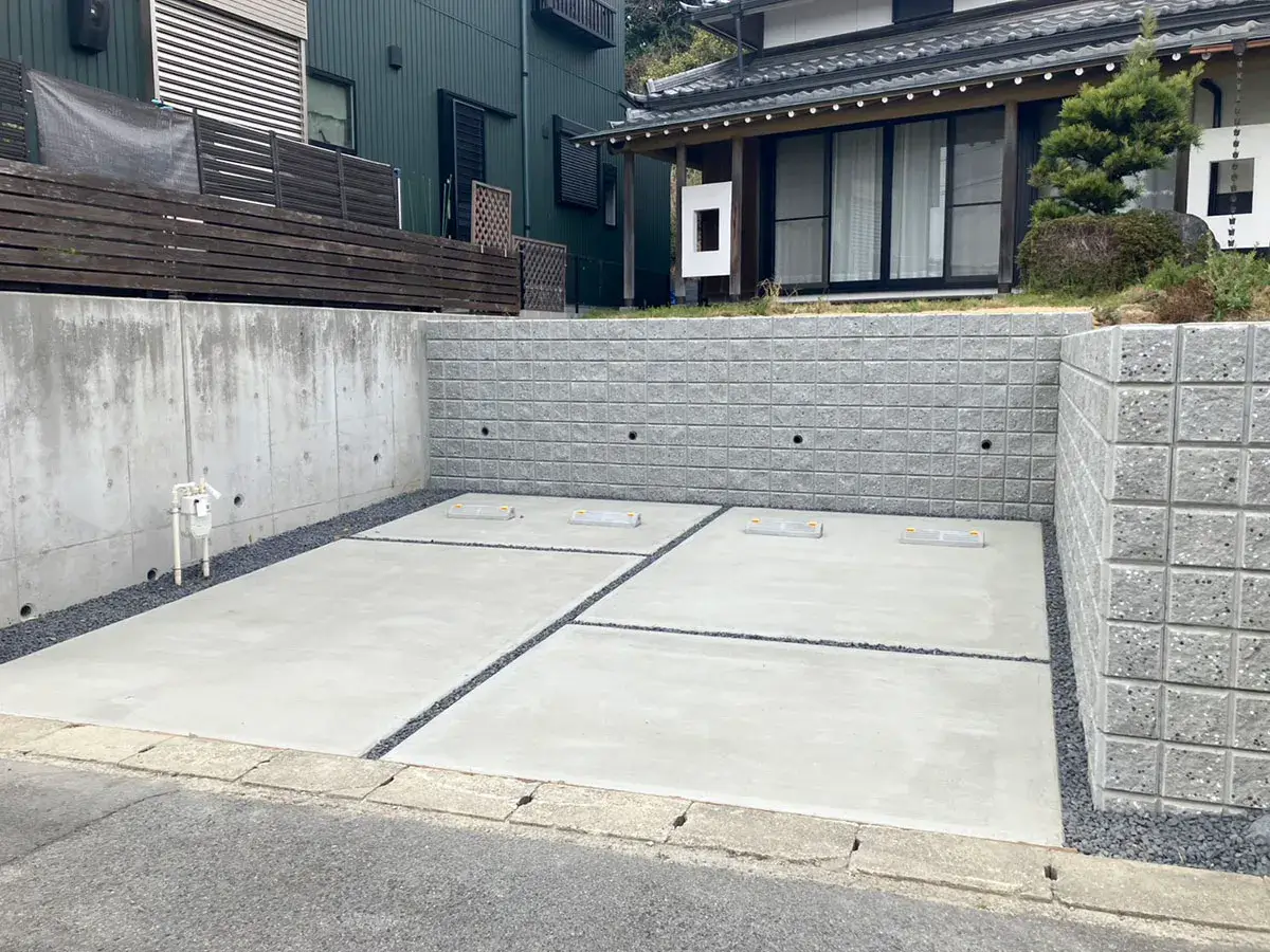 庭リフォーム駐車場工事施工例