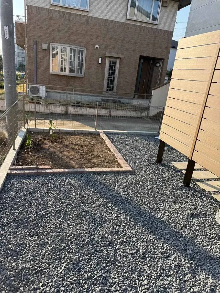 新築外構花壇工事