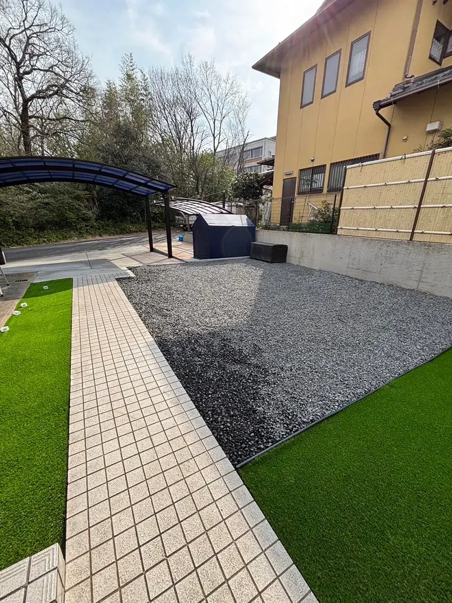 庭リフォームアプローチ工事施工例