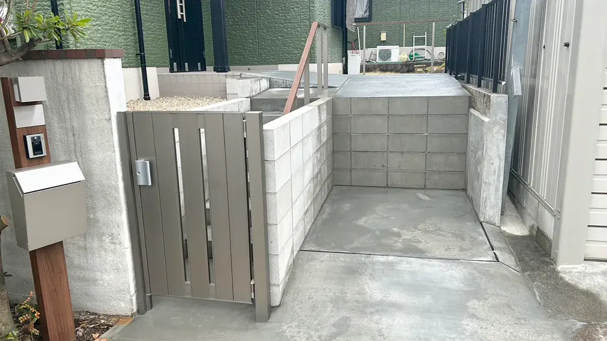 玄関まわり外構リフォーム工事施工例