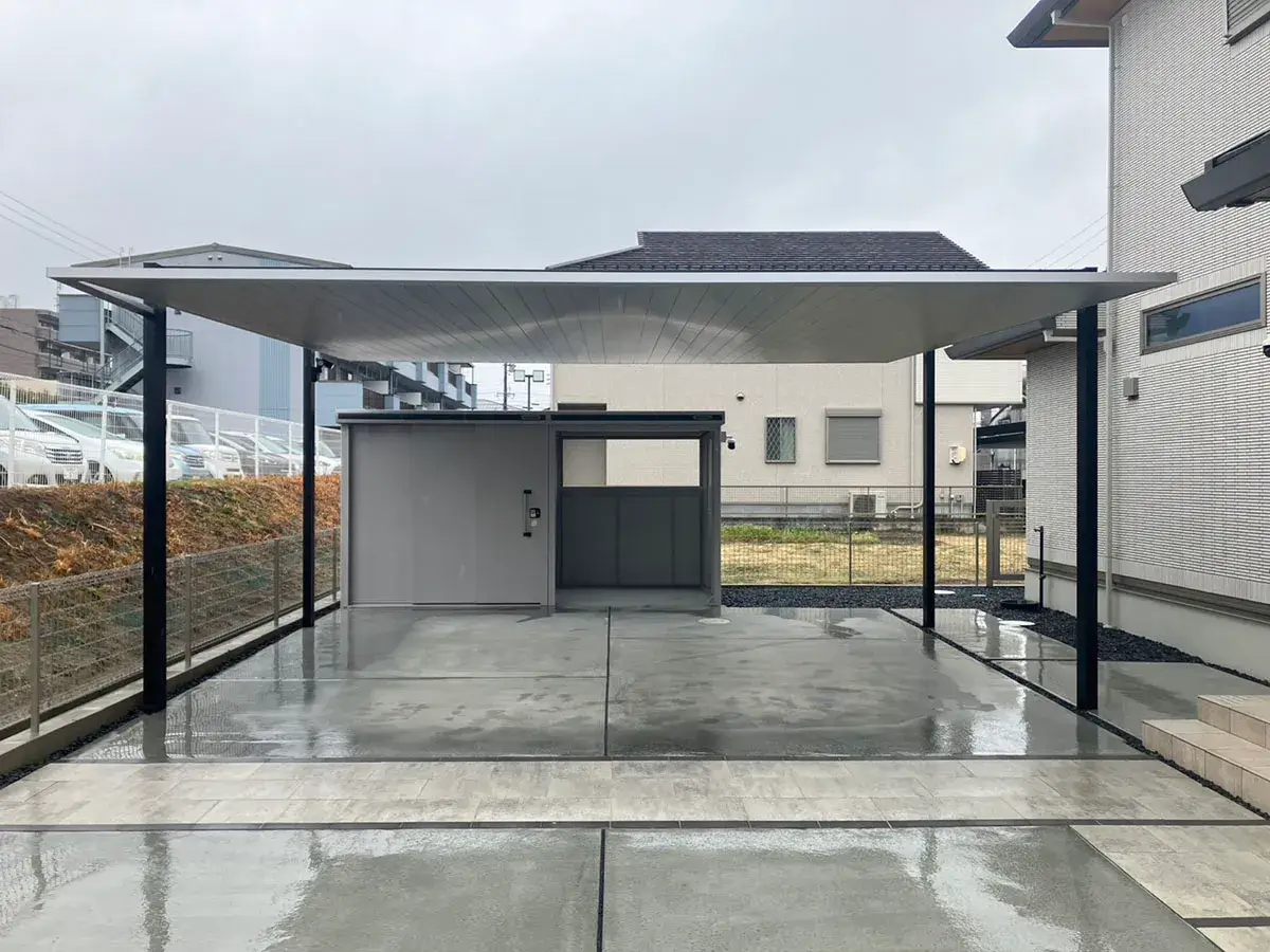 新築外構工事カーポートSC施工例