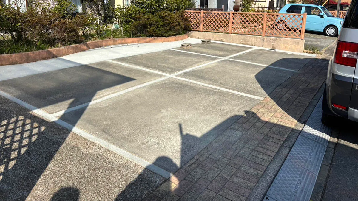 駐車場雑草対策工事施工例