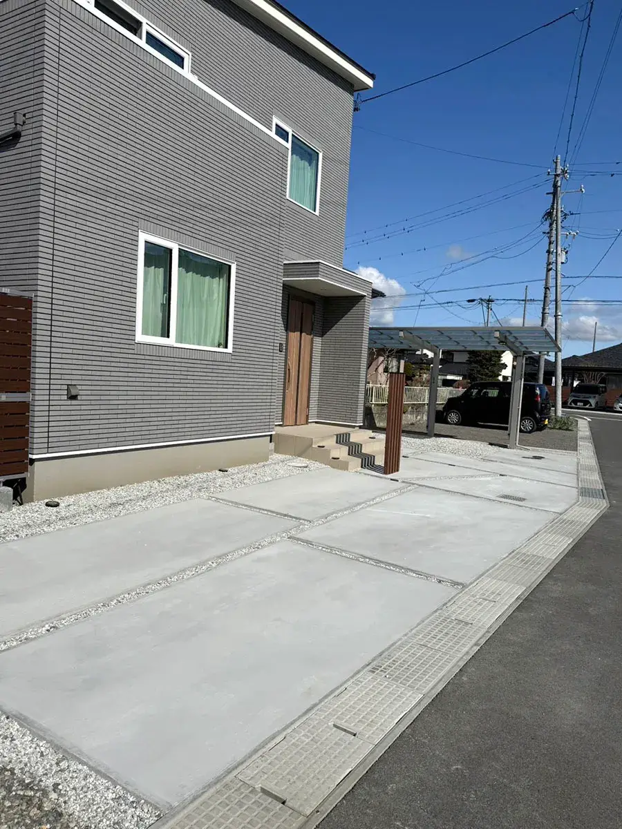 駐車場コンクリート工事施工例