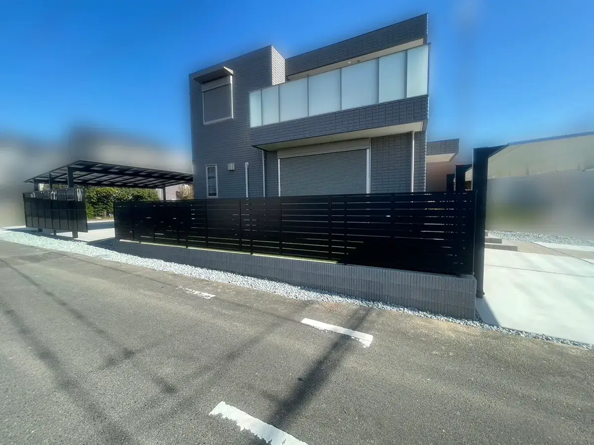 新築外構フェンス＆カーポート施工例