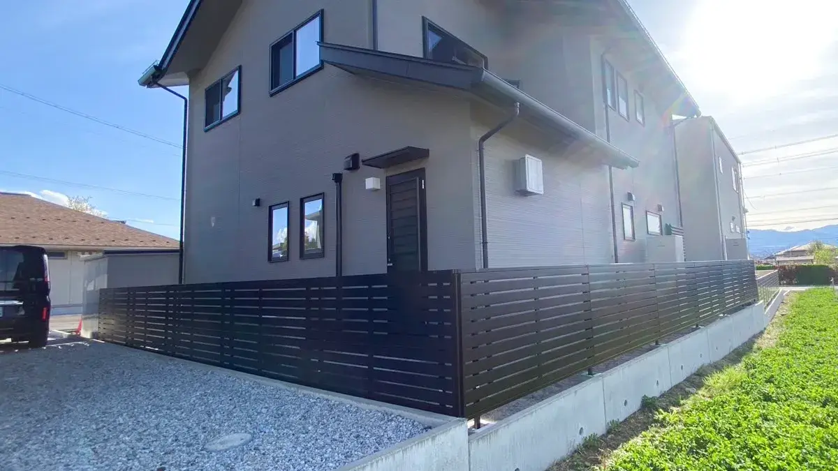 境界フェンス工事施工例