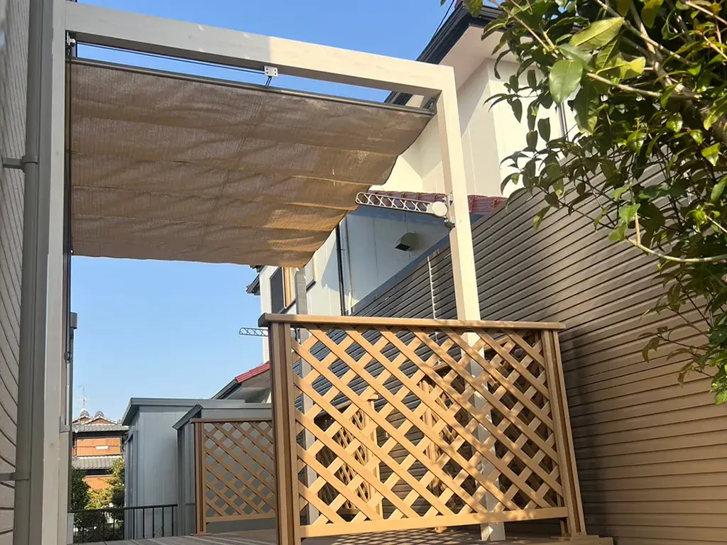 外構テラス屋根工事施工例