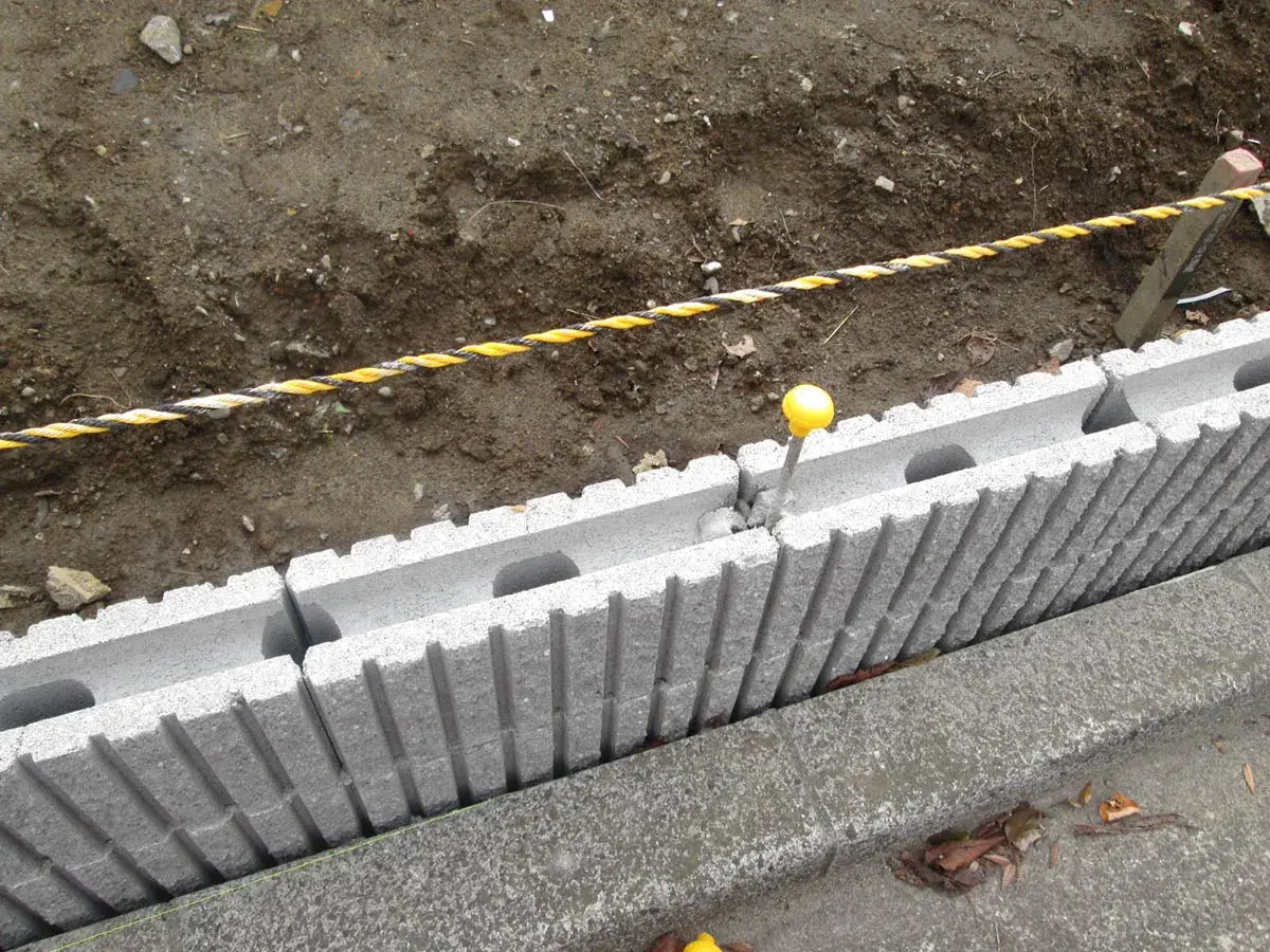 ブロック積み工事施工例