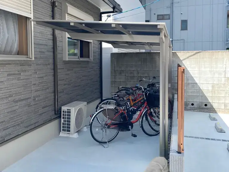 ガーテリアサイクルポート工事施工例