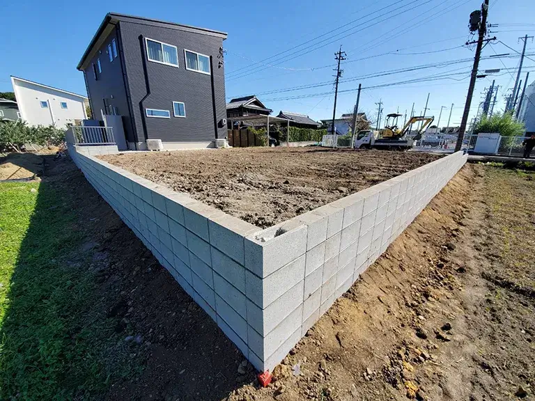 ガーテリア土留め工事施工例