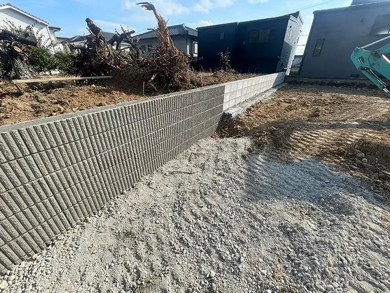 ガーテリア境界ブロック工事施工例