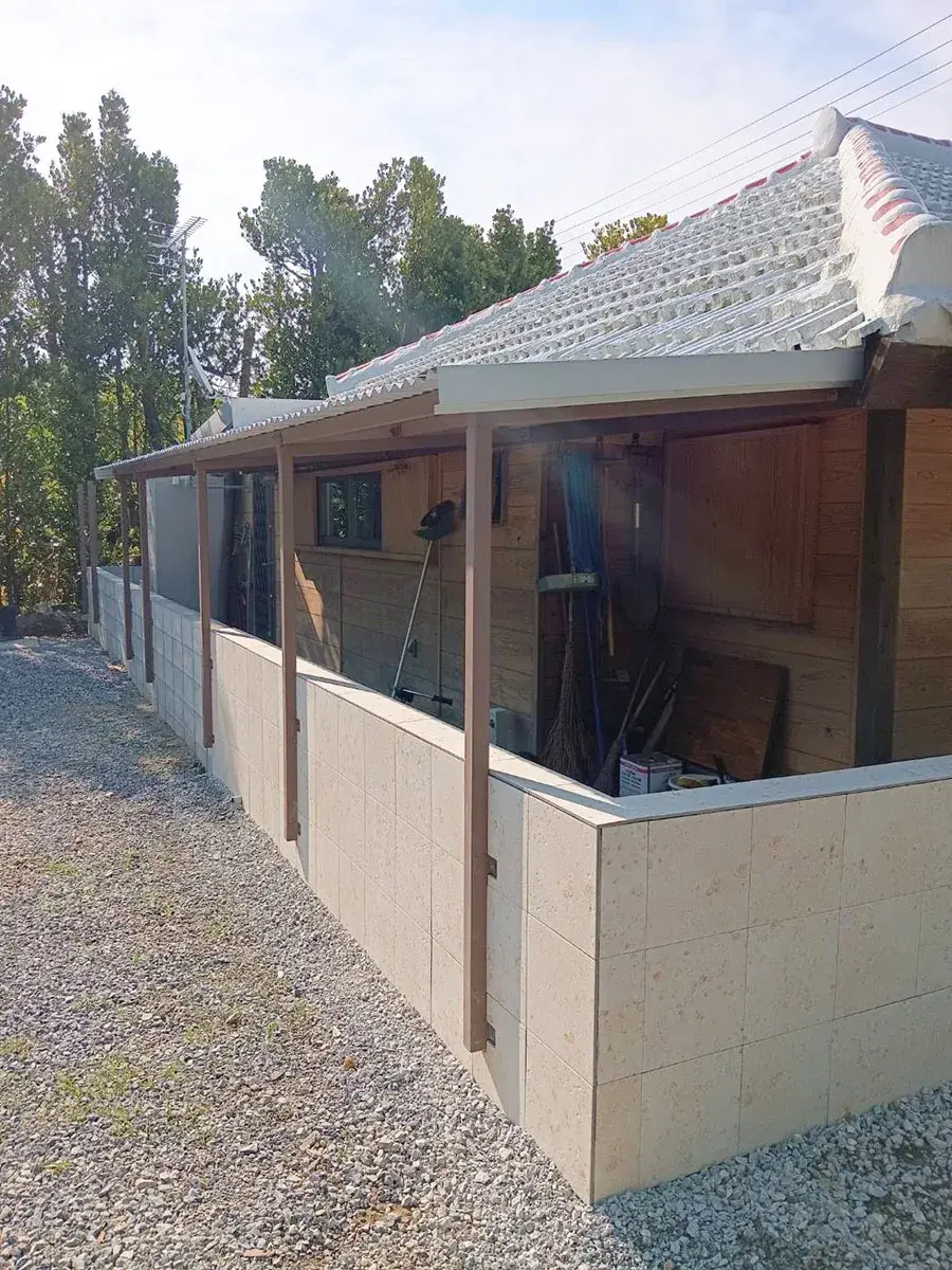 ガーテリア防止塀タイル貼り工事施工例