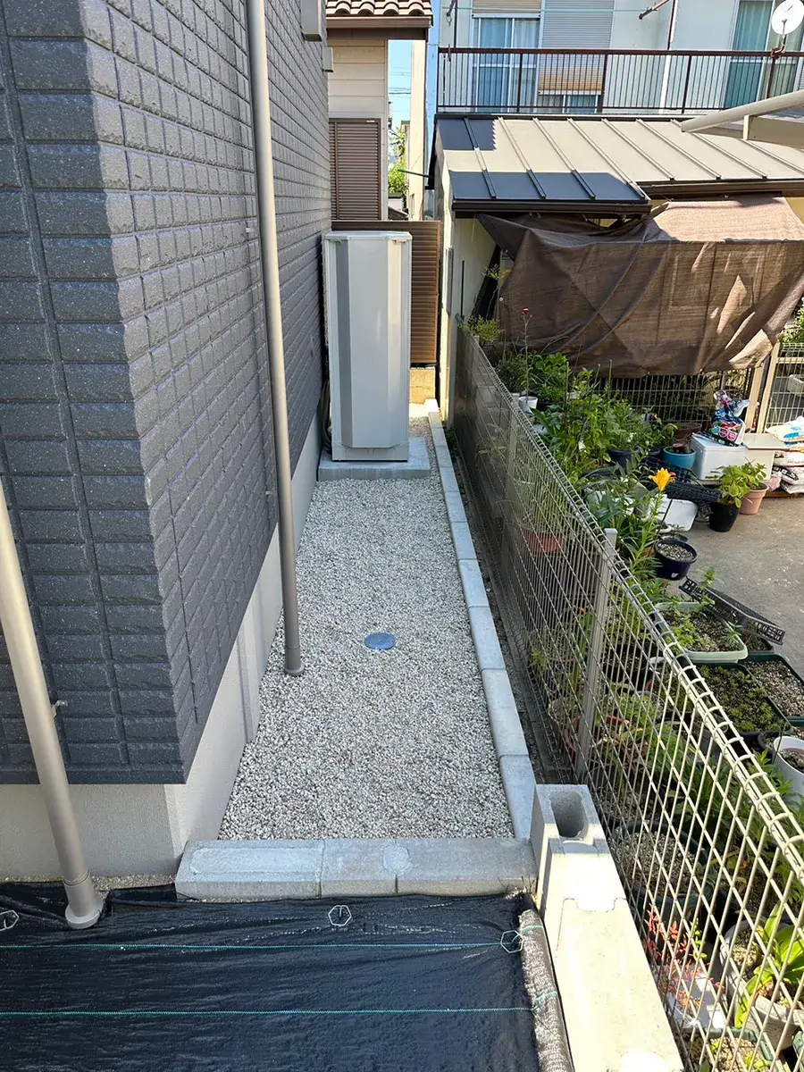 ガーテリア砂利敷き工事施工例