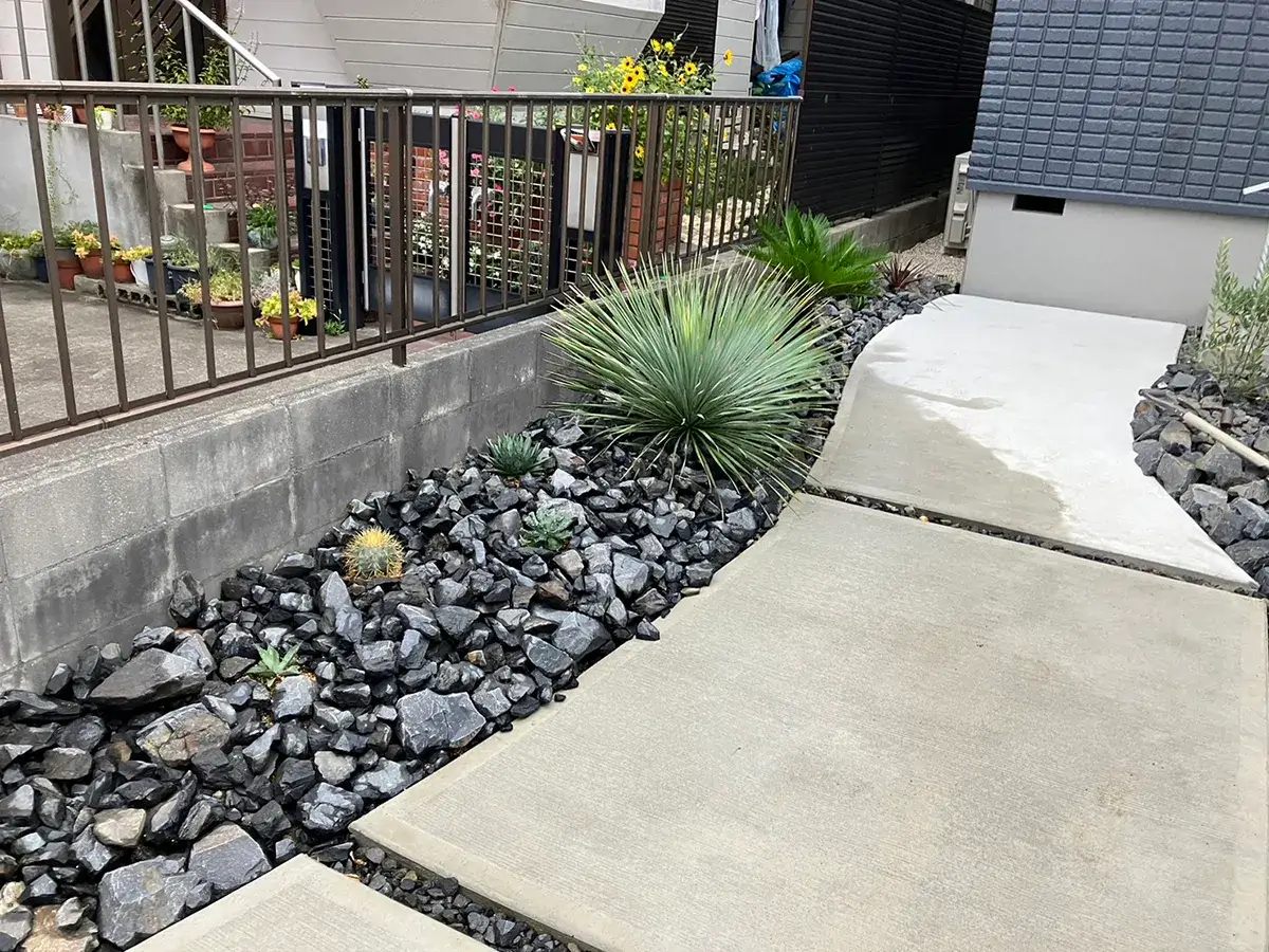 ガーテリア割栗施工例