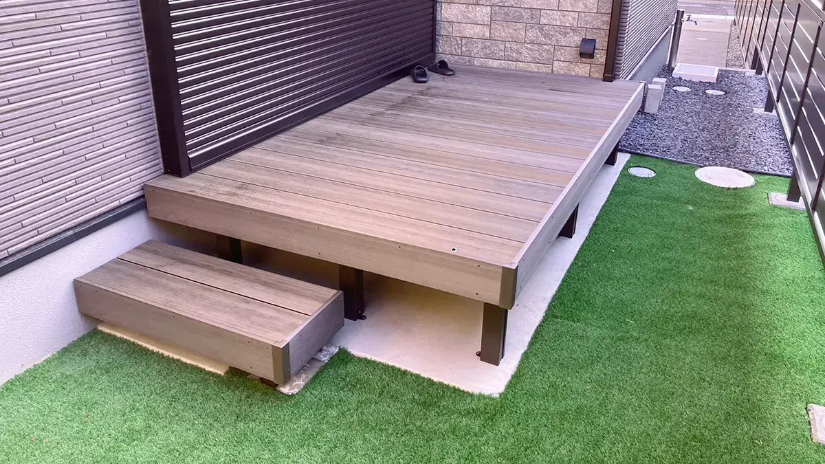 ガーテリアウッドデッキ工事施工例