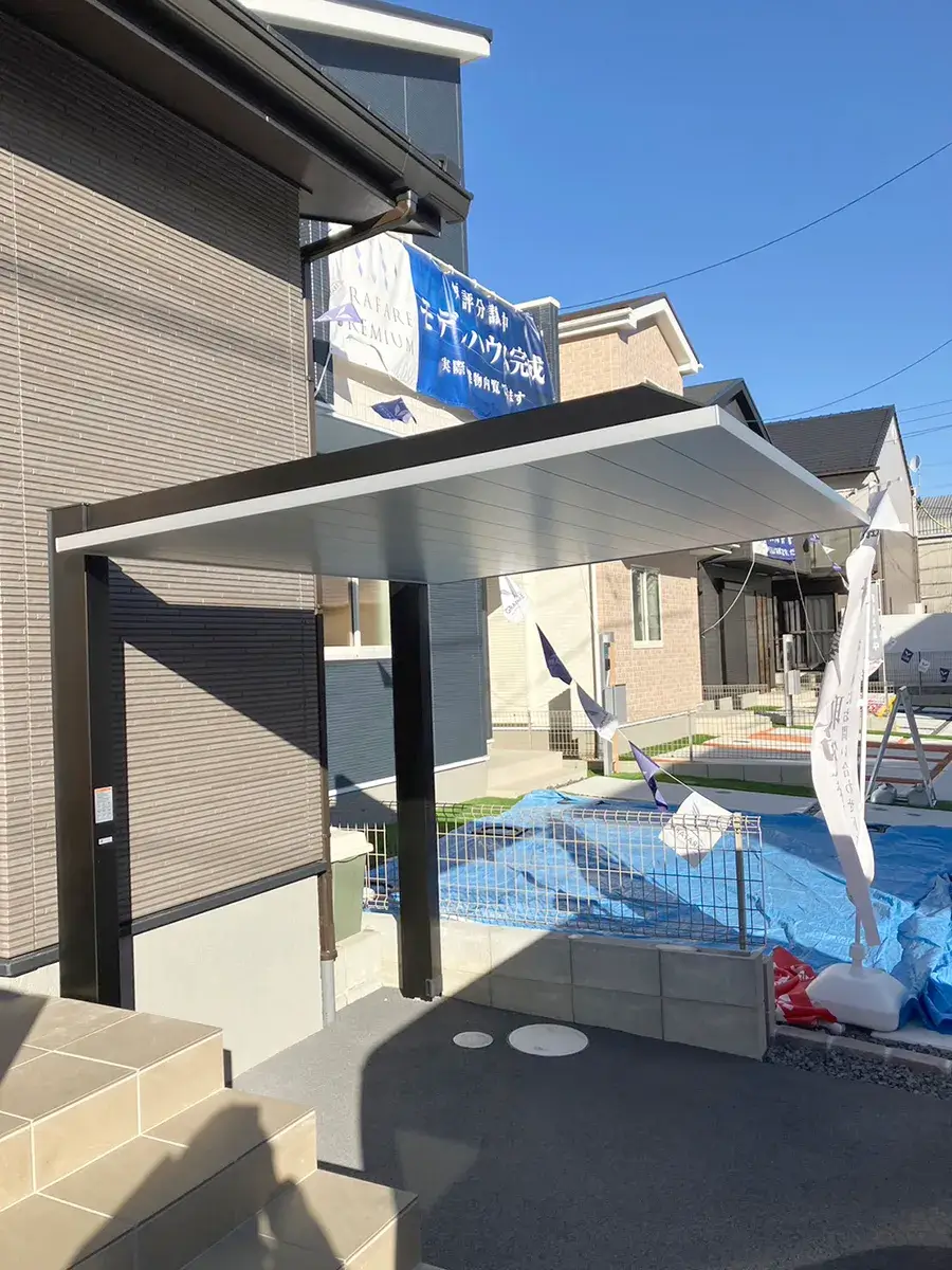 ガーテリアサイクルポート工事施工例