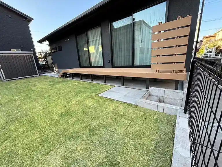 ガーテリアウッドデッキ施工例