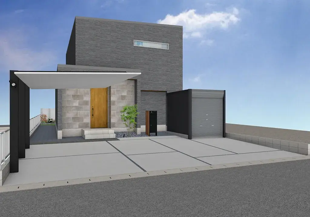 ガーテリア新築外構3D-CAD図面