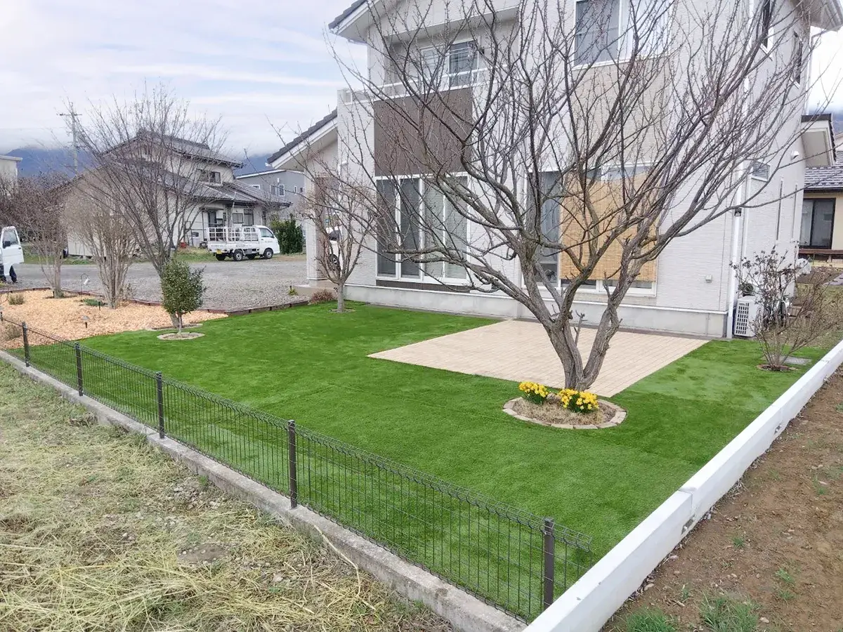 ガーテリア人工芝工事施工例