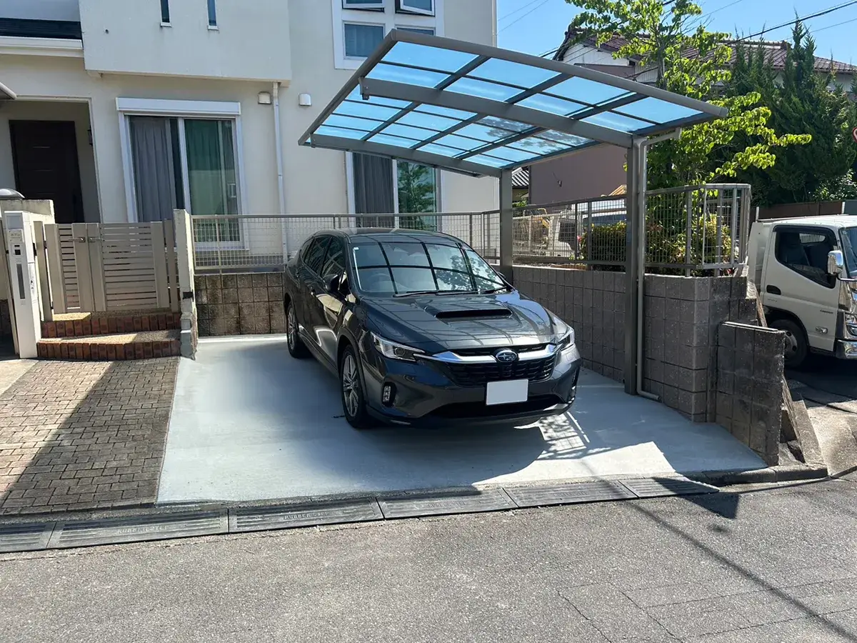 庭リフォーム駐車場拡張工事施工例