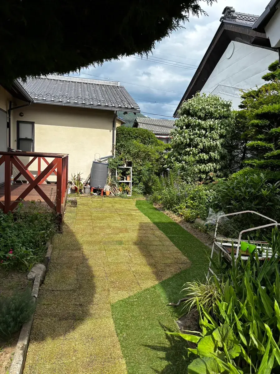 天然芝張り替え工事施工例