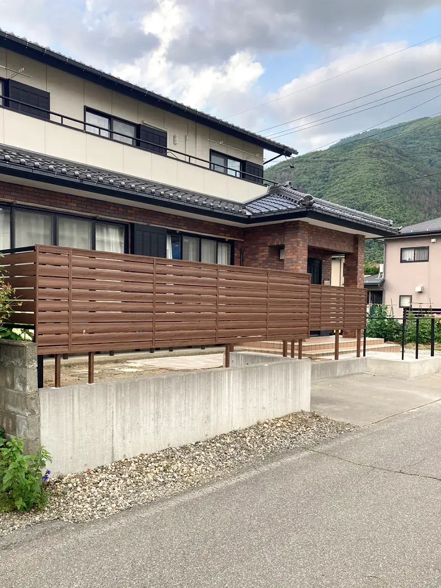 目隠しフェンス外構リフォーム工事施工例