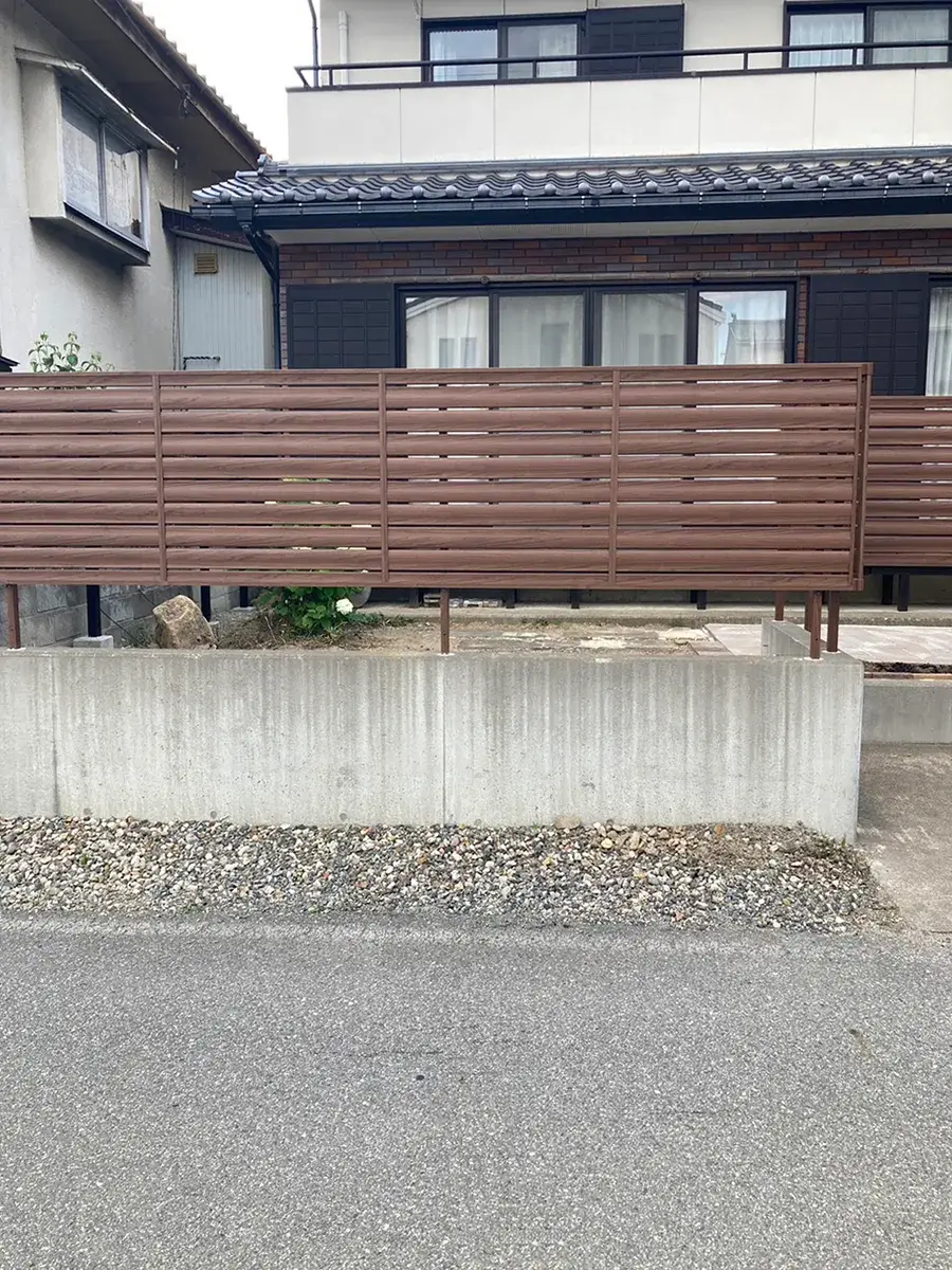 目隠しフェンス工事施工例