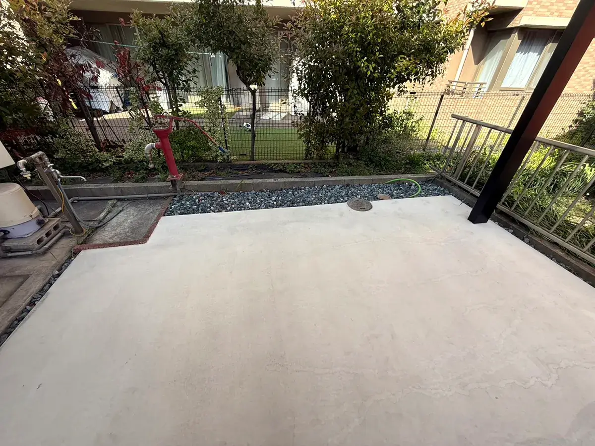 外構リフォーム駐車場コンクリート工事施工例