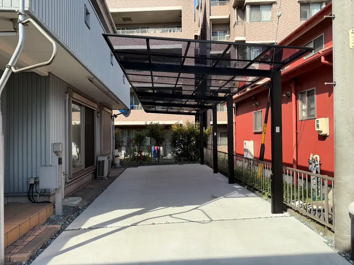 外構駐車場拡張工事施工例