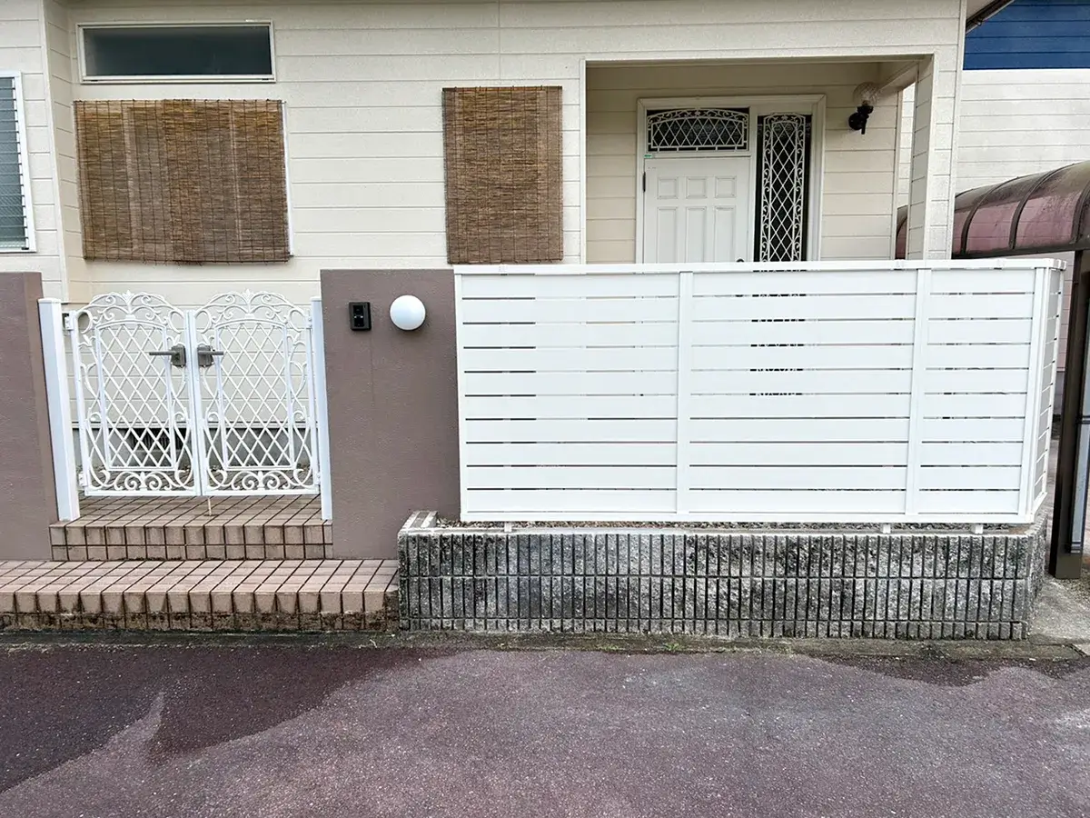庭リフォームフェンス工事施工例