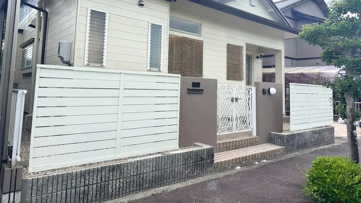 庭リフォームフェンス工事施工例
