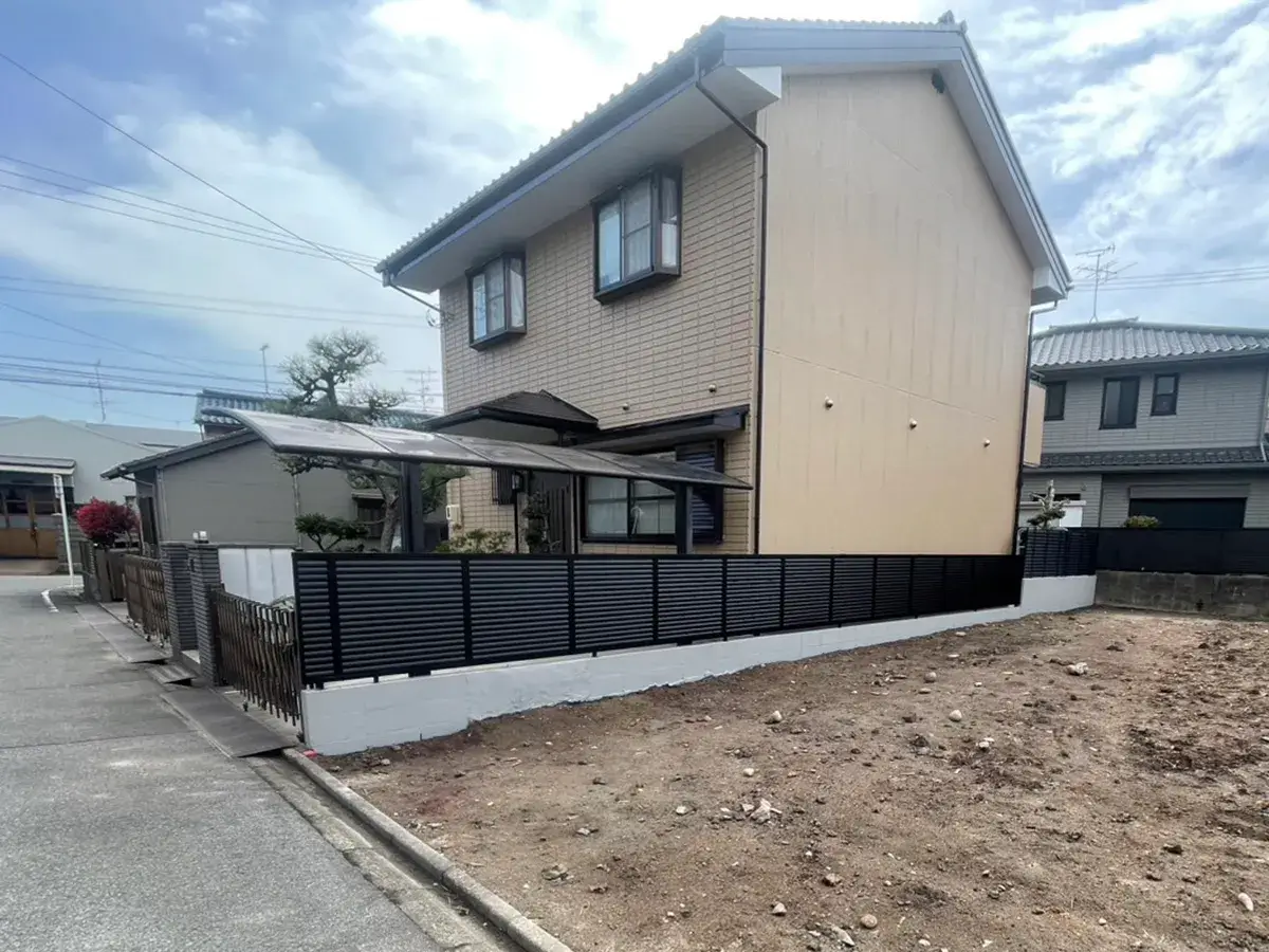 境界フェンスリフォーム工事施工例