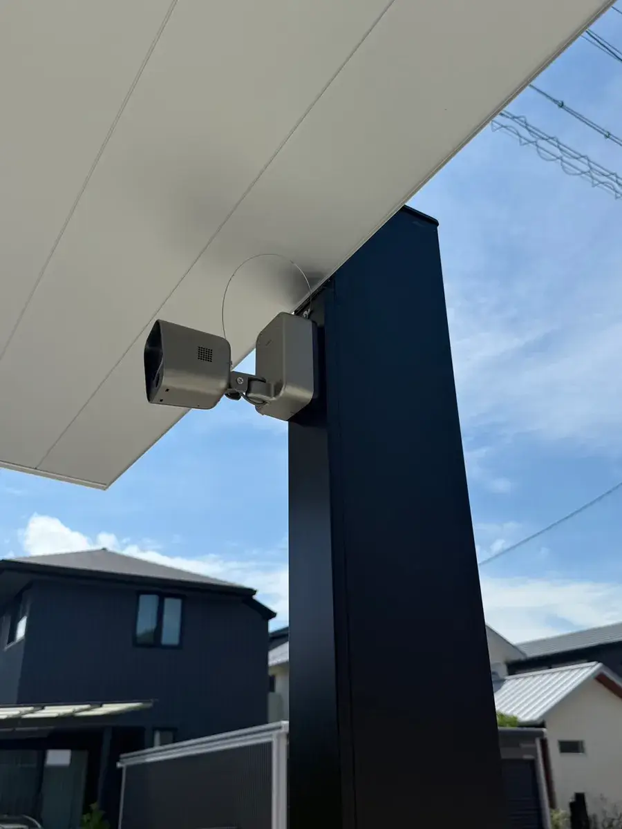 ガーテリアカーポート防犯カメラ施工例